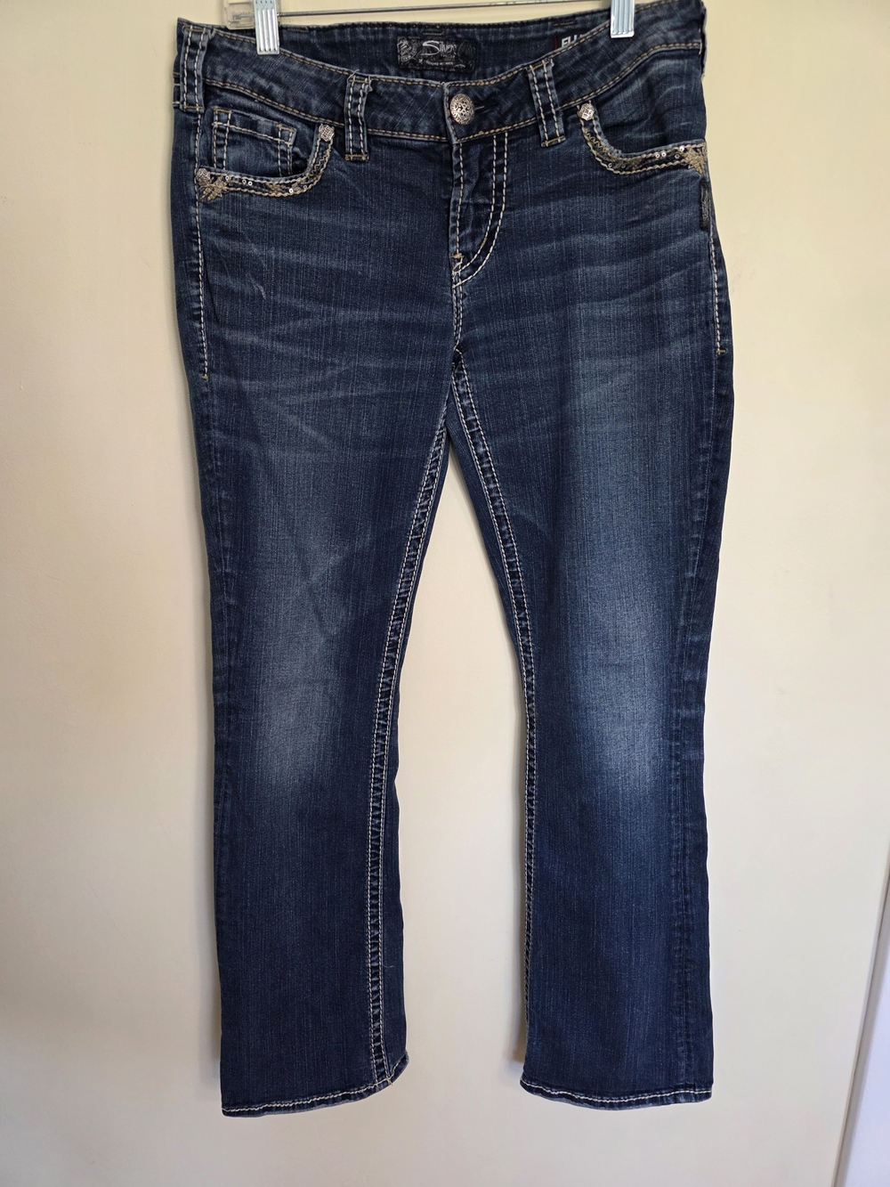 Silver Jeans Aiko Slim Bootcut Jeans with Contrast Stitching